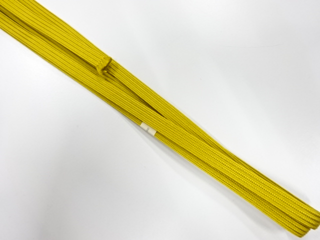 未使用品　正絹　帯留め用　手組三分紐